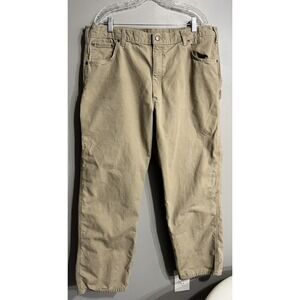 Carhartt Men's 42x32 Loose Fit Work Carpenter Pants‎ Canvas